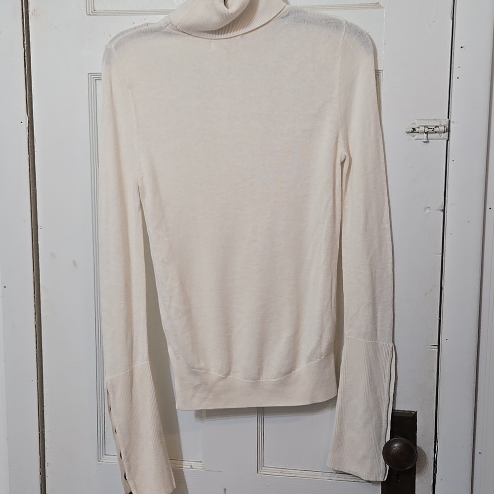 RAMY BROOK NEW YORK NO SIZE TAG CREAM LONG SLEEVE WOMENS WOOL & CASHMERE BLEND - Picture 7 of 8
